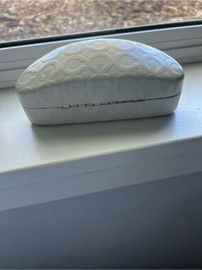 Coach Brown Sunglasses Case with White Logo